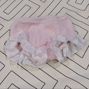 Paty Baby Bloomers with Eyelet Trim